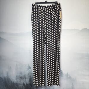 NWT Michael Michael Kors Pleated Polka-Dot Pants | Women's 8